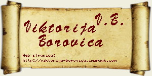 Viktorija Borovica vizit kartica
